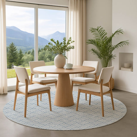 Dalyn The Reserve TR3 Denim Rug shown in a room