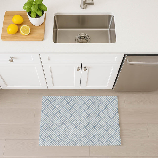 Dalyn The Reserve TR3 Denim Rug shown in a room