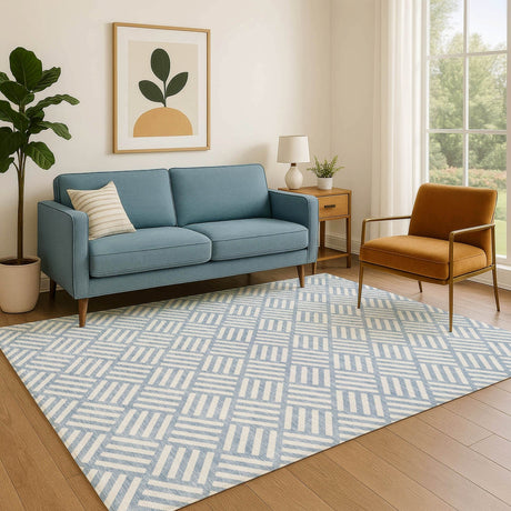 Dalyn The Reserve TR3 Denim Rug shown in a room