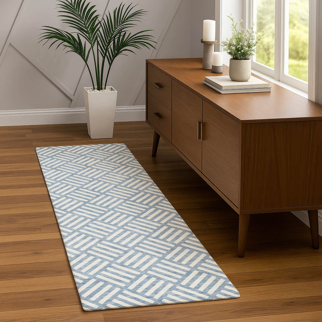 Dalyn The Reserve TR3 Denim Rug shown in a room