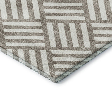 Dalyn The Reserve TR3 Taupe Rug corner detail