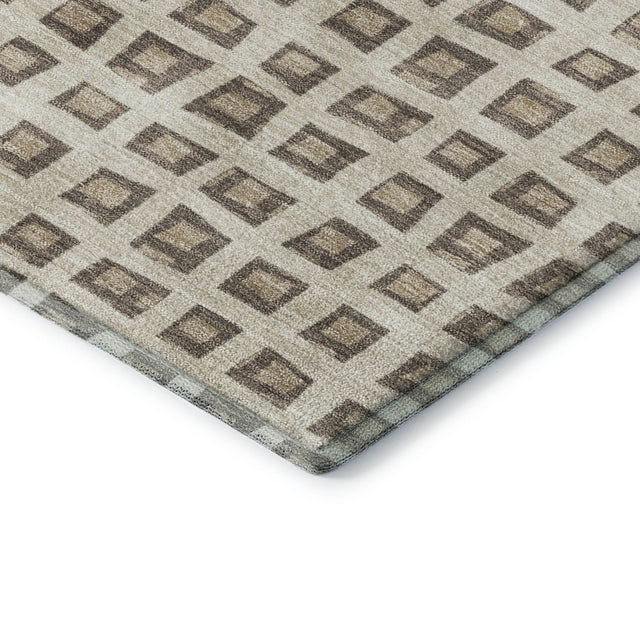 Dalyn The Reserve TR4 Brown Rug corner detail