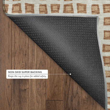 Dalyn The Reserve TR4 Copper Rug backing detail