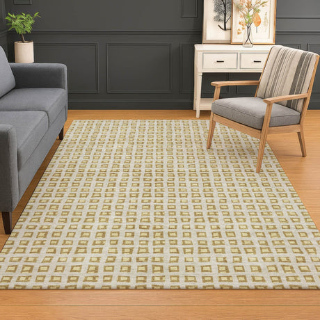 Dalyn The Reserve TR4 Gold Rug shown in a room