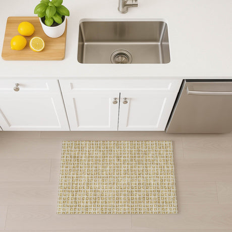 Dalyn The Reserve TR4 Gold Rug shown in a room