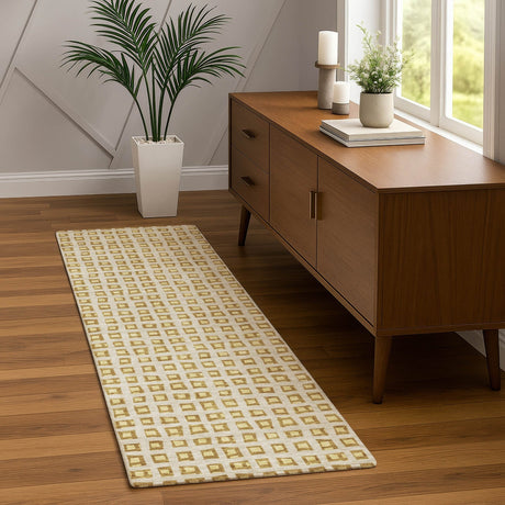 Dalyn The Reserve TR4 Gold Rug shown in a room