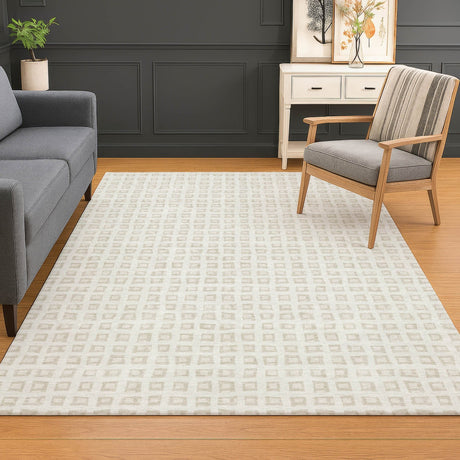 Dalyn The Reserve TR4 Ivory Rug shown in a room
