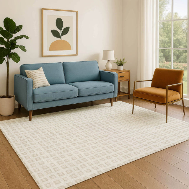 Dalyn The Reserve TR4 Ivory Rug shown in a room