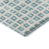 Dalyn The Reserve TR4 Teal Rug corner detail