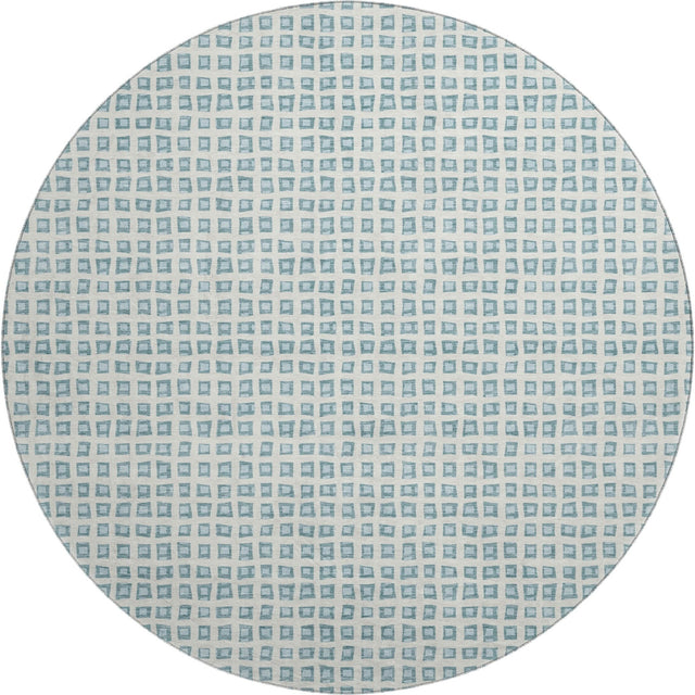 Dalyn The Reserve TR4 Teal Rug round rug