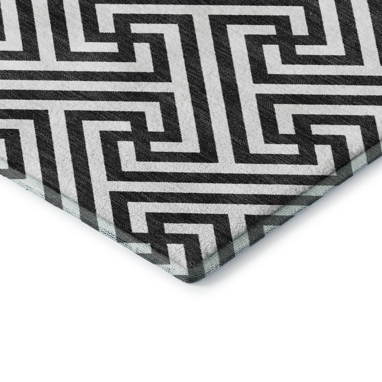 Dalyn The Reserve TR5 Black Rug corner detail