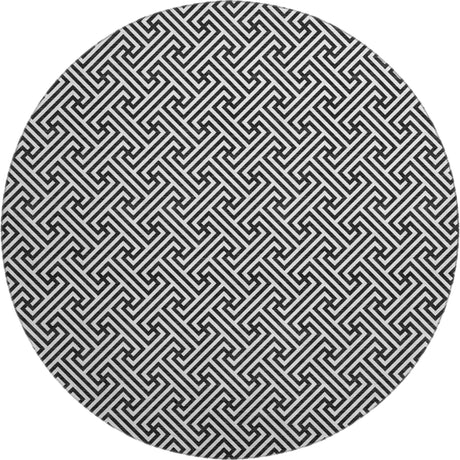 Dalyn The Reserve TR5 Black Rug round rug
