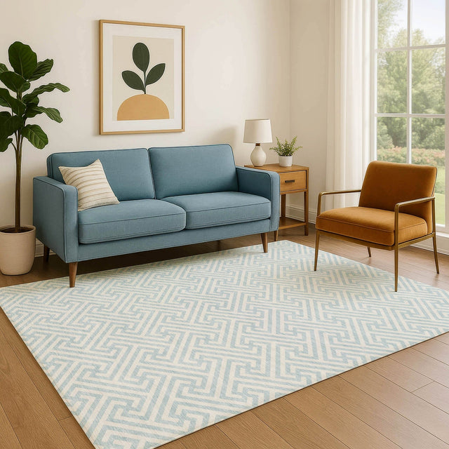 Dalyn The Reserve TR5 Sky Rug shown in a room