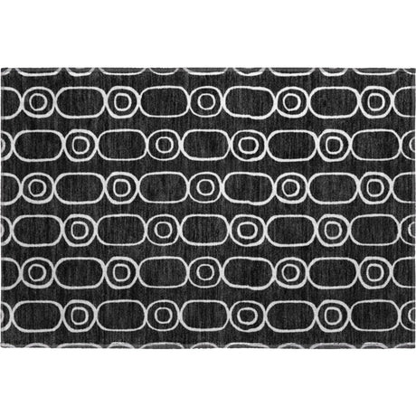 Dalyn The Reserve TR6 Black Rug rectangular rug