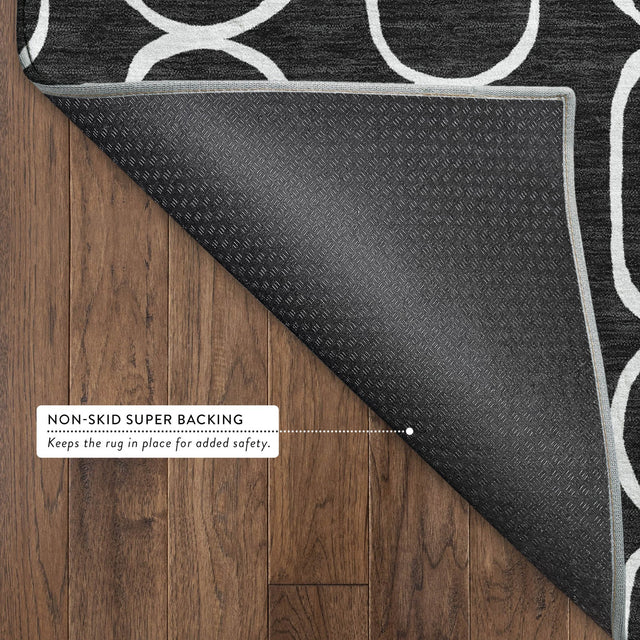 Dalyn The Reserve TR6 Black Rug backing detail