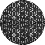Dalyn The Reserve TR6 Black Rug round rug