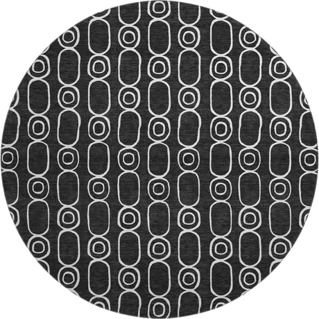 Dalyn The Reserve TR6 Black Rug round rug