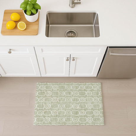 Dalyn The Reserve TR6 Celery Rug shown in a room