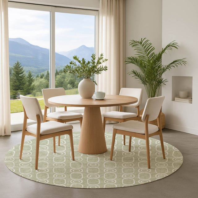 Dalyn The Reserve TR6 Celery Rug shown in a room