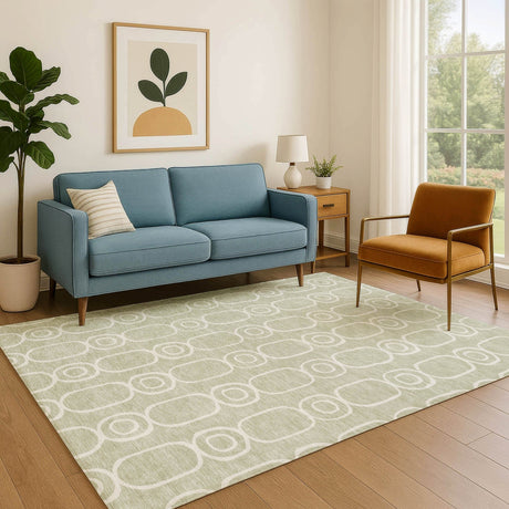 Dalyn The Reserve TR6 Celery Rug shown in a room
