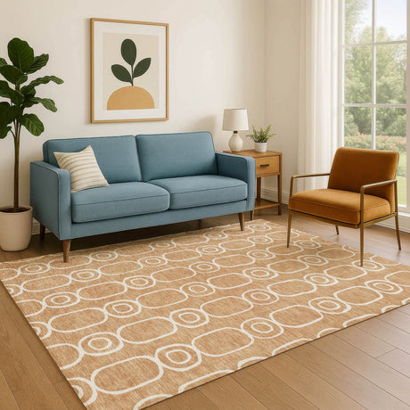 Dalyn The Reserve TR6 Copper Rug shown in a room