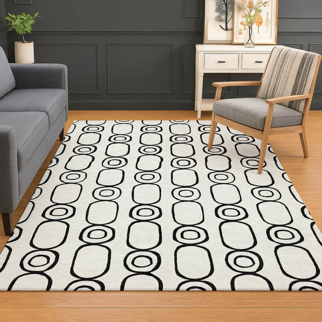 Dalyn The Reserve TR6 Ivory Rug shown in a room