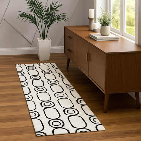 Dalyn The Reserve TR6 Ivory Rug shown in a room