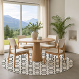 Dalyn The Reserve TR6 Ivory Rug shown in a room