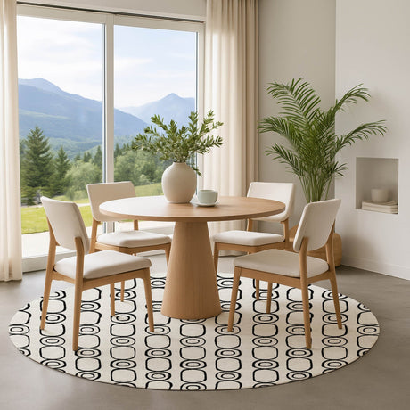 Dalyn The Reserve TR6 Ivory Rug shown in a room