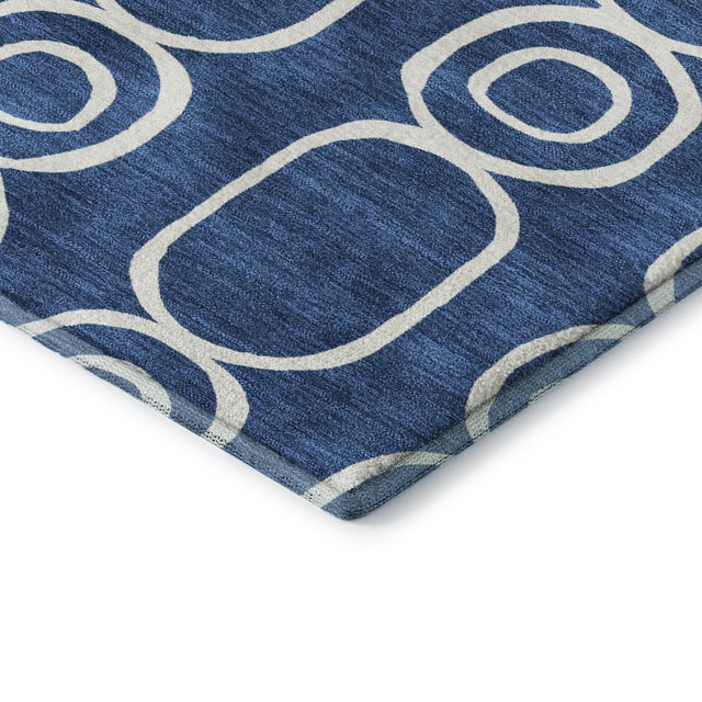Dalyn The Reserve TR6 Navy Rug corner detail