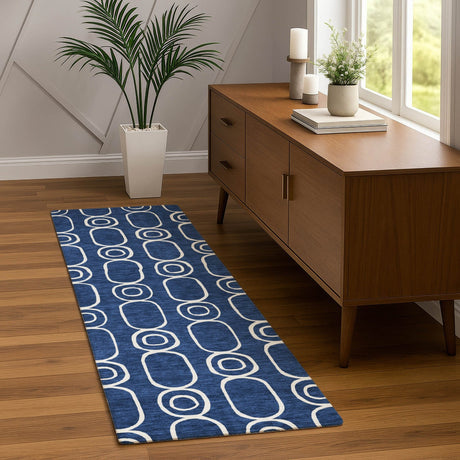 Dalyn The Reserve TR6 Navy Rug shown in a room