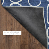 Dalyn The Reserve TR6 Navy Rug backing detail