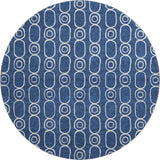 Dalyn The Reserve TR6 Navy Rug round rug