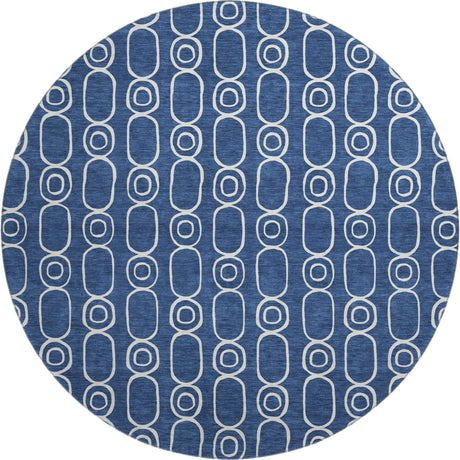 Dalyn The Reserve TR6 Navy Rug round rug