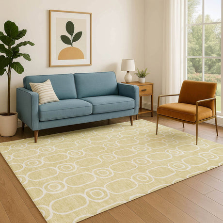 Dalyn The Reserve TR6 Wheat Rug shown in a room