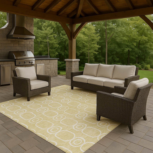 Dalyn The Reserve TR6 Wheat Rug outdoor lifestyle image