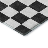 Dalyn The Reserve TR7 Black Rug corner detail