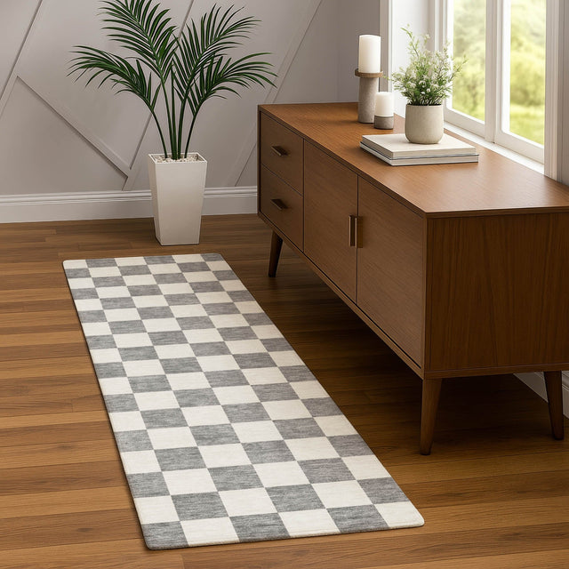 Dalyn The Reserve TR7 Gray Rug shown in a room