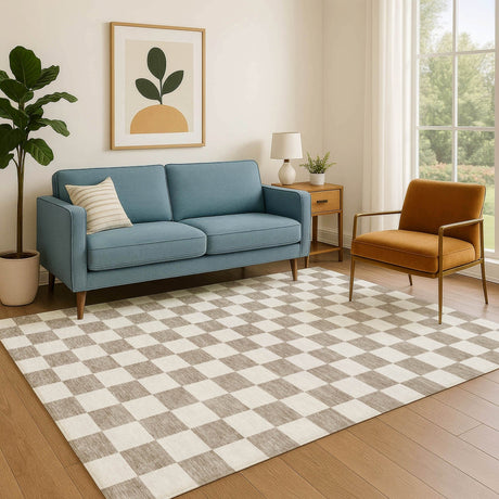 Dalyn The Reserve TR7 Khaki Rug shown in a room