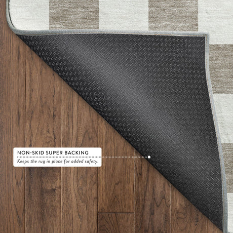 Dalyn The Reserve TR7 Khaki Rug backing detail