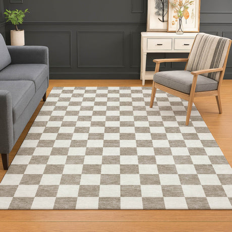Dalyn The Reserve TR7 Khaki Rug shown in a room