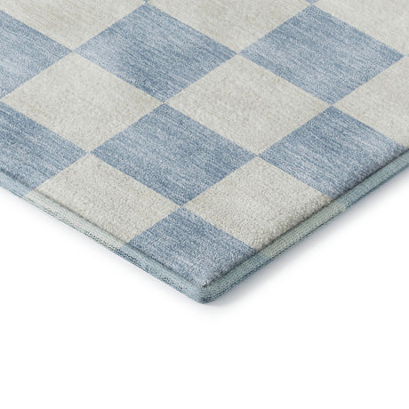 Dalyn The Reserve TR7 Sky Rug corner detail