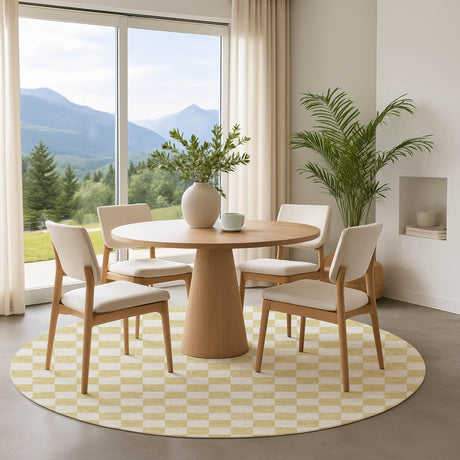 Dalyn The Reserve TR7 Wheat Rug shown in a room