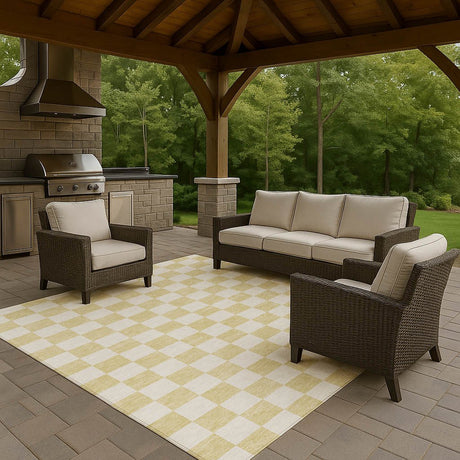 Dalyn The Reserve TR7 Wheat Rug outdoor lifestyle image