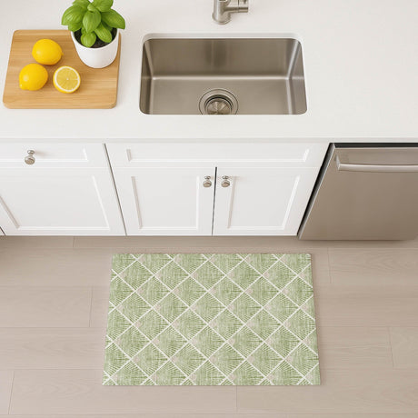 Dalyn The Reserve TR9 Aloe Rug shown in a room
