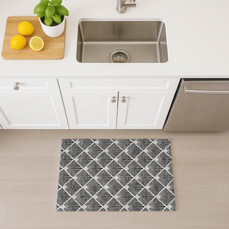 Dalyn The Reserve TR9 Black Rug shown in a room