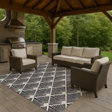 Dalyn The Reserve TR9 Black Rug outdoor lifestyle image