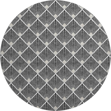 Dalyn The Reserve TR9 Black Rug round rug