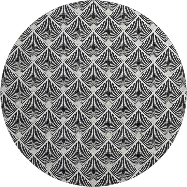 Dalyn The Reserve TR9 Black Rug round rug