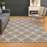 Dalyn The Reserve TR9 Brown Rug shown in a room